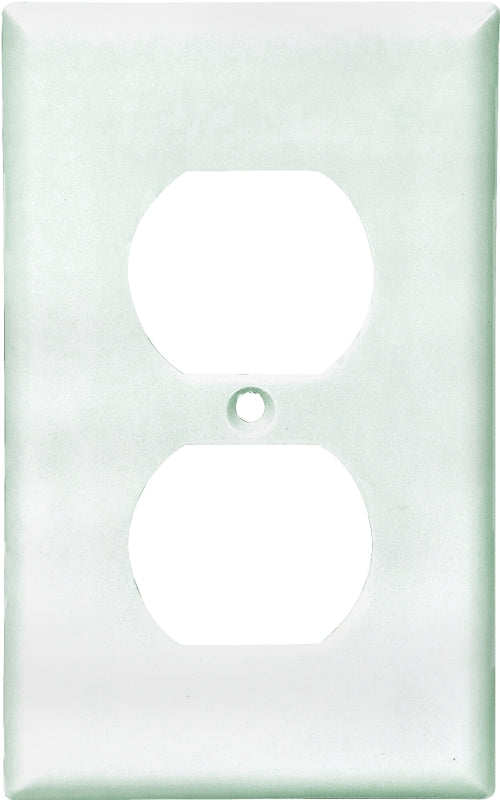 Eaton Wiring Devices 2132W Wallplate, 4-1/2 in L, 2-3/4 in W, 1 -Gang, Thermoset, White, High-Gloss