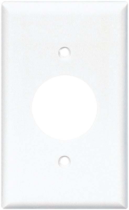 2131W-BOX WHT RECPT PLATE 1G