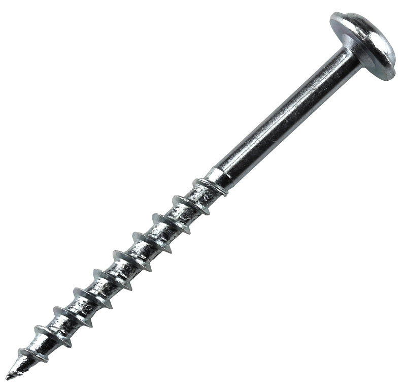 Kreg SML-C2 - 50 Pocket-Hole Screw, #8 Thread, 2 in L, Coarse Thread, Maxi-Loc Head, Square Drive, Carbon Steel, Zinc