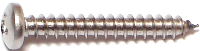 Midwest Fastener 05111 Screw, #8 Thread, Coarse Thread, Pan Head, Phillips Drive, Self-Tapping, Sharp Point, 100 PK