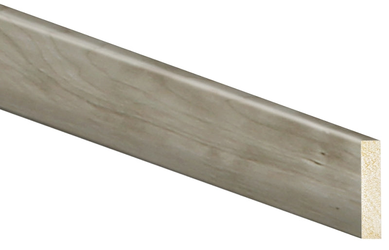 Inteplast Group 80250800504 Baseboard Moulding, 8 ft L, 2-1/2 in W, 1/2 in Thick, Square Edge Profile, Polystyrene
