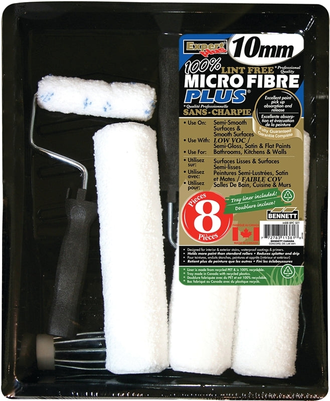 BENNETT M88 8PC SET Paint Roller Set, Plastic, 8-Piece