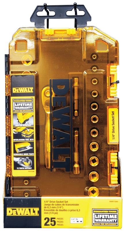 DWMT73805 SOCKET SET 1/4 DRIVE