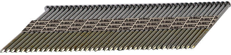 DeWALT DPT-12D131FH Framing Nail, 3-1/4 in L, 30 Gauge, Steel, Bright, Round Head, Smooth Shank