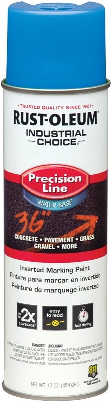 Industrial Choice 205176 Inverted Marking Spray Paint, Fluorescent Blue, 17 oz, Can