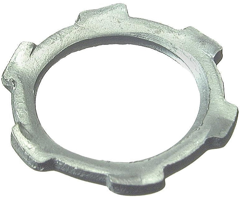 Halex 26192 Conduit Locknut, 3/4 in, Steel, Zinc