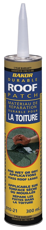 Henry BK81021664 Dry/Wet Roofing Patch, Black, Liquid, 300 mL Cartridge