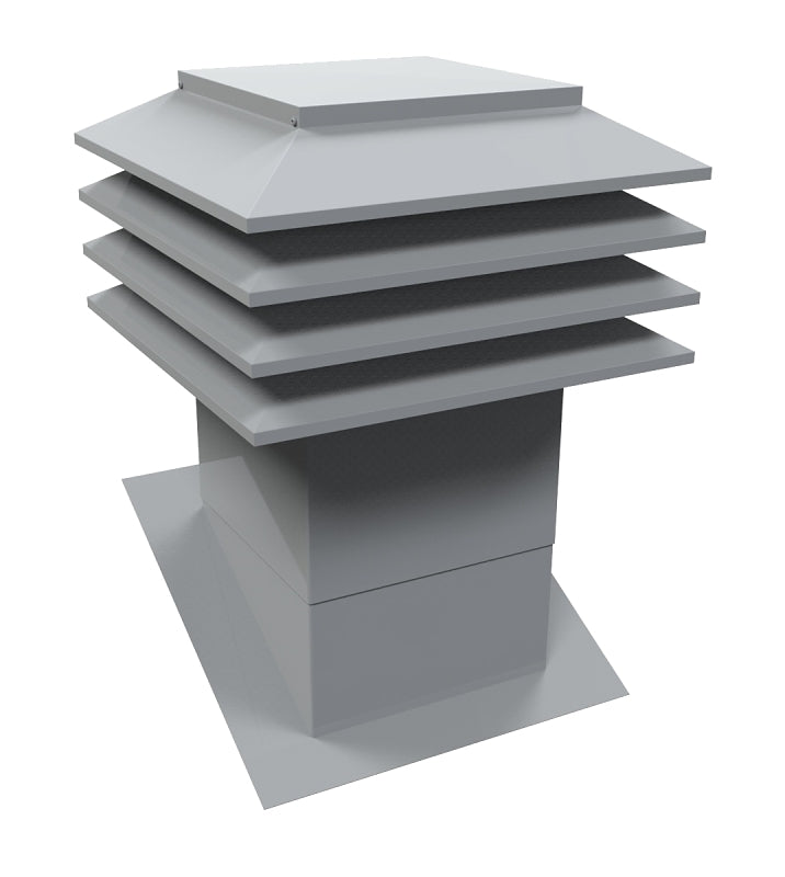 301-12-G SLOPE ROOF VENT GRY