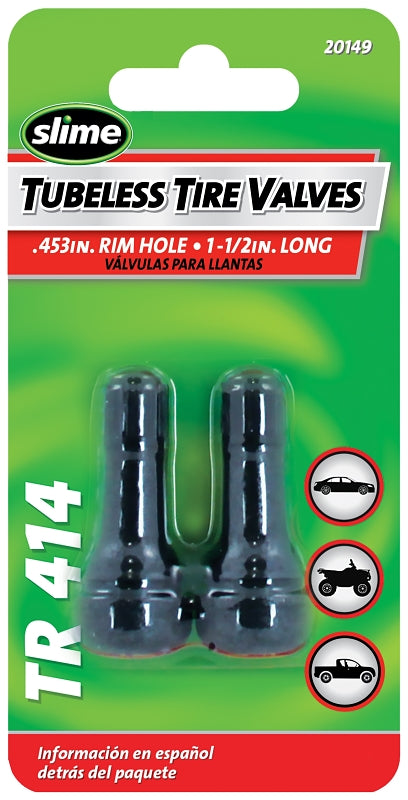 Slime 20149 Tubeless Tire Valve, Rubber