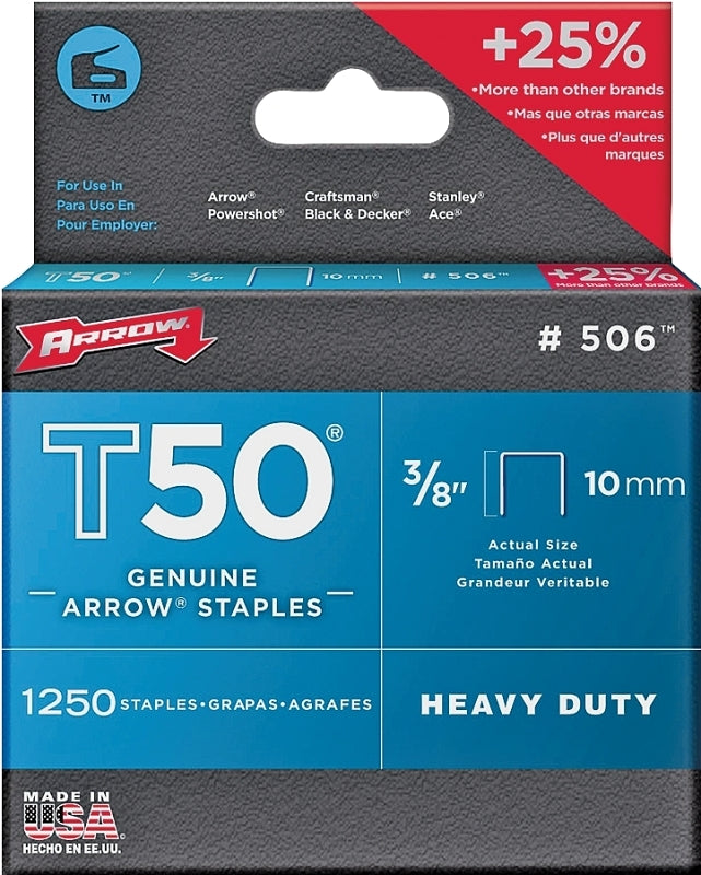 50624 T50 3/8IN STAPLE BOX/125