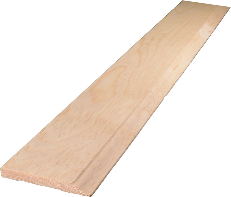 ALEXANDRIA Moulding 0L633-20096C1 Baseboard Moulding, 96 in L, 3-1/4 in W, 7/16 in Thick, Colonial Profile, Plastic