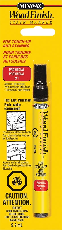 Minwax Wood Finish 23482 Stain Marker, Liquid, Provincial, 9.9 mL