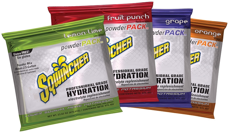 Sqwincher X537-M4600 Powder Assorted Flavor, 2.5 gal