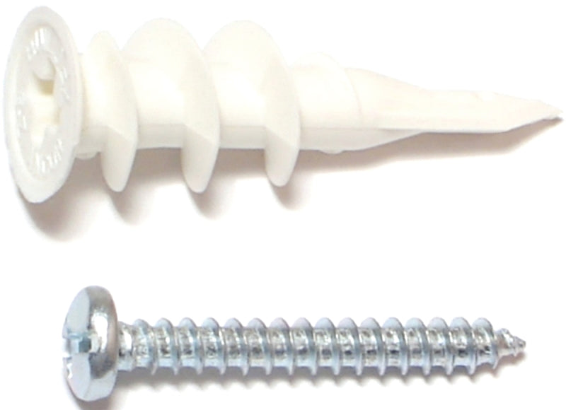 Midwest Fastener 23291 EZ Anchor, 1-1/4 in L, Plastic, 75 lb