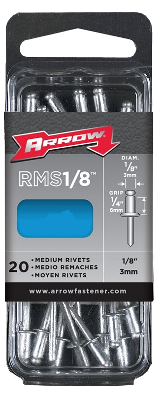 RMST18 1/8IN RIVET MEDIUM S ST