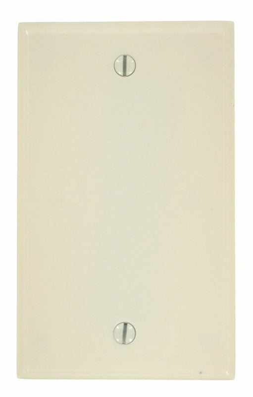 Leviton 000-78014-000 Wallplate, 4-1/2 in L, 2-3/4 in W, 0.22 in Thick, 1 -Gang, Thermoset, Light Almond, Smooth