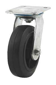 Dh Casters C-MHD6MRS Swivel Caster, 6 in Dia Wheel, 2 in W Wheel, Rubber Wheel, 450 lb