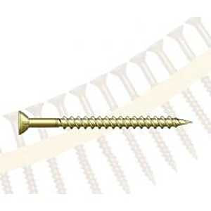 Simpson Strong-Tie Strong-Drive WSV134S Subfloor Screw, #9 Thread, 1-3/4 in L, Ribbed Wafer Head, T25 Drive, Steel