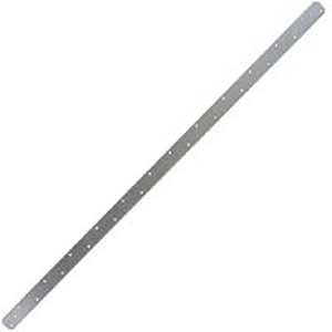 MiTek MSTA24-TZ Punched Banding Strapping, 24 in L, 1-1/4 in W, Steel