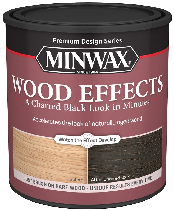 Minwax Design Series 404140000 Wood Effects Stain, Charred Black, 1 qt