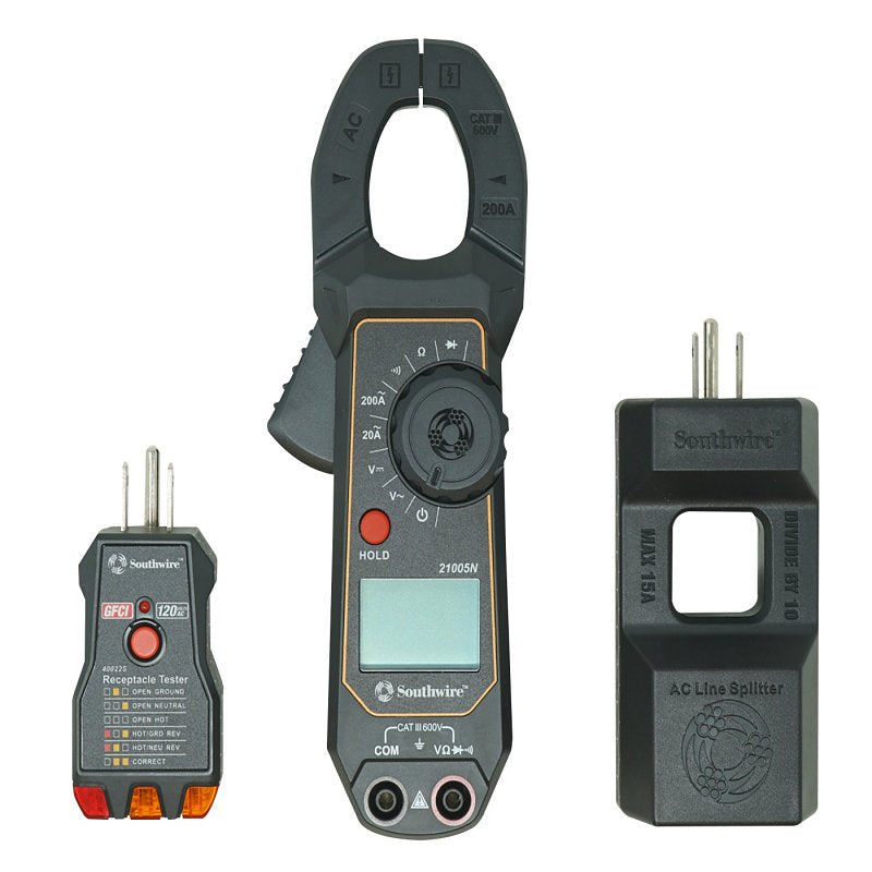 CLMP METER KIT 200A AC/DC 600V