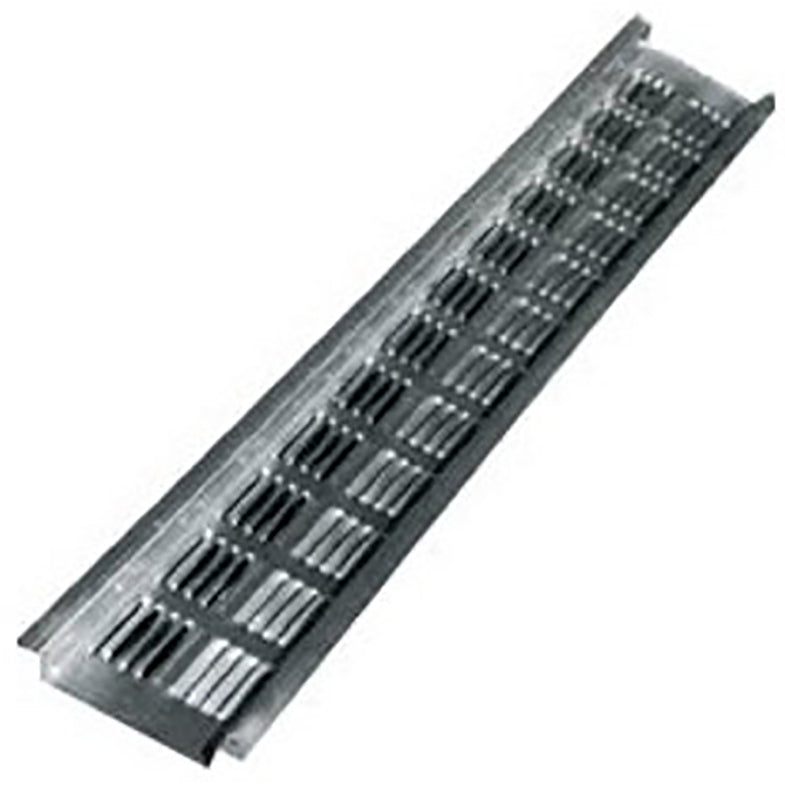 Amerimax VENT8BR-U Soffit Vent, 8 ft L, 9 in/linear ft Net Free Ventilating Area, Aluminum, Brown