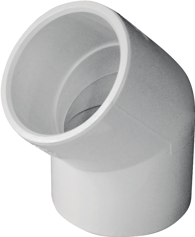 IPEX 435485 Pipe Elbow, 1 in, Socket, 45 deg Angle, PVC, SCH 40 Schedule