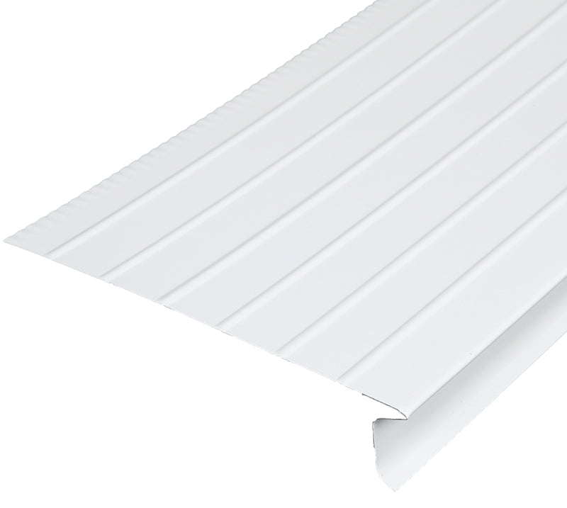 Amerimax F-8WA2 Roof Edge, 10 ft L, Aluminum, White