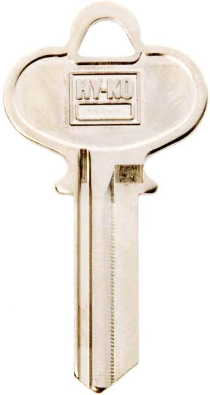 Hy-Ko 11010DE5 Key Blank, Brass, Nickel, For: Dexter Cabinet, House Locks and Padlocks