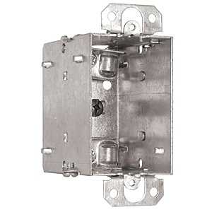 Hubbell 1004LUBAR Device Box, 1-Gang, Metal, Flush