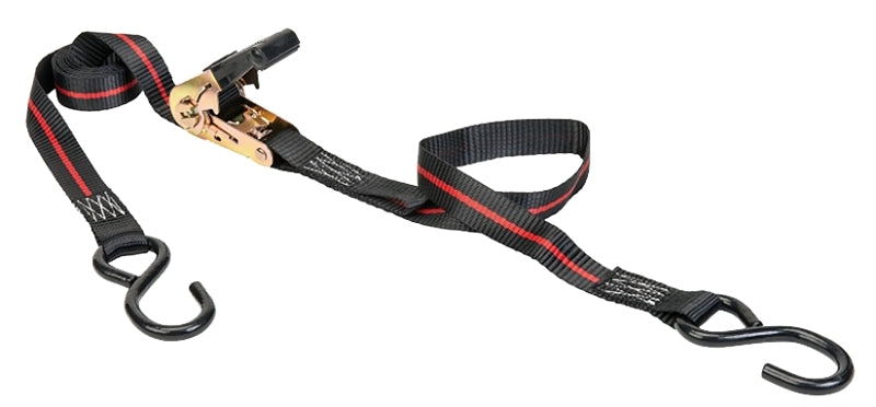 Keeper 45721 Tie-Down, 1 in W, 8 ft L, 500 lb Working Load, S-Hook End