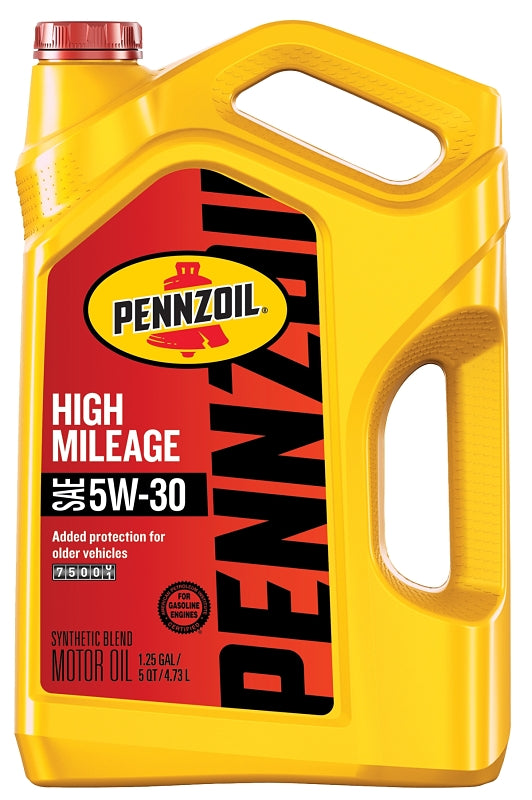 Pennzoil 550045218 Motor Oil, 5W-30, 5 qt Bottle