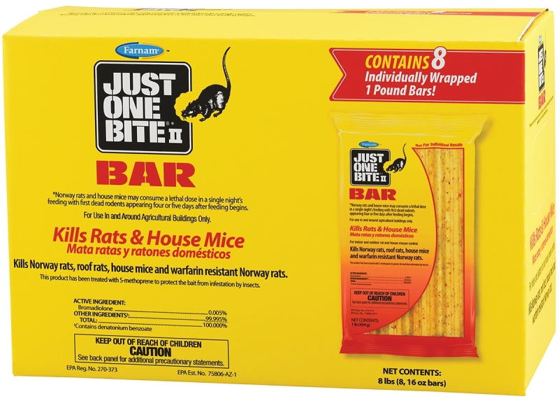 Starbar 100504295 Mouse Killer, 16 lb Bait, Brown/Yellow