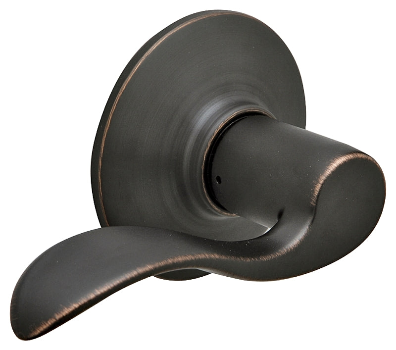 Schlage Accent Series F10V ACC 716 Passage Lever, Mechanical Lock, Aged Bronze, Lever Handle, Metal, Residential