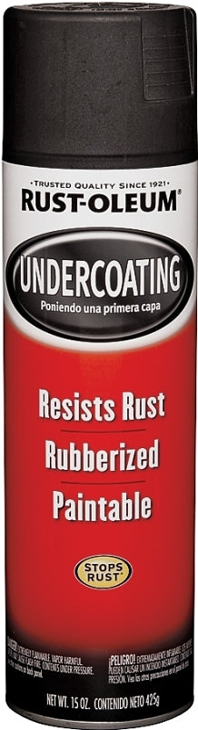 Rust-Oleum Automotive 248657 Undercoating Spray Paint, Black, 15 oz, Can