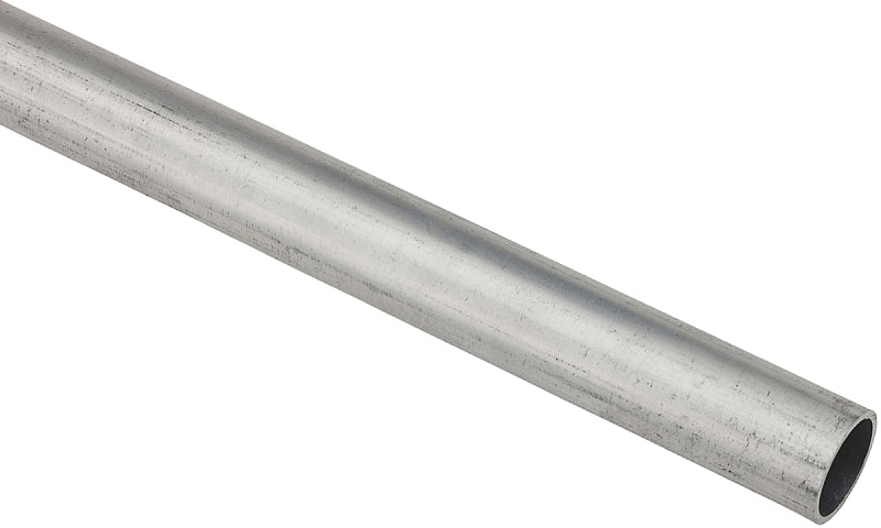 Stanley Hardware 4206BC Series N247-551 Metal Tube, Round, 48 in L, 7/8 in Dia, 1/16 in Wall, Aluminum, Mill