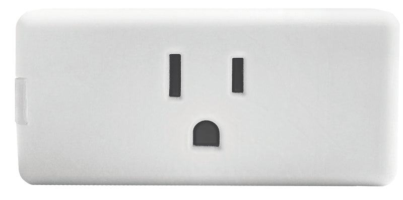 Decora Smart DW15P-1BW Plug In Outlet, 15 A, 120 VAC, Wireless, White
