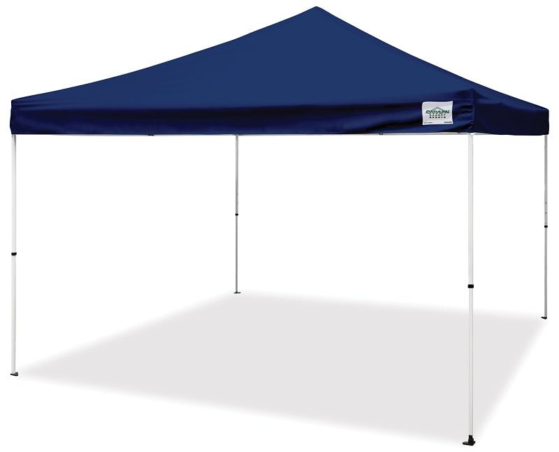 Seasonal Trends M-Series 21208100060 Canopy, 12 ft L, 12 ft W, 10 ft H, Steel Frame, Polyester Canopy, Blue Canopy