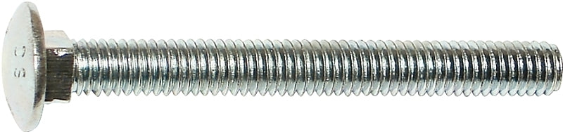 Midwest Fastener 01099 Carriage Bolt, 3/8-16 in Thread, NC Thread, 2-1/2 in OAL, Zinc, 2 Grade
