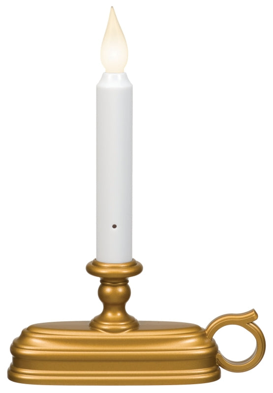Xodus Innovations FPC1325B Candle, C Alkaline Battery, LED Bulb, Antique Brass Holder