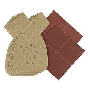 Black+Decker BDAM080 Sandpaper, 4.2 in W, 6.8 in L, 80 Grit, Medium, Aluminum Oxide Abrasive