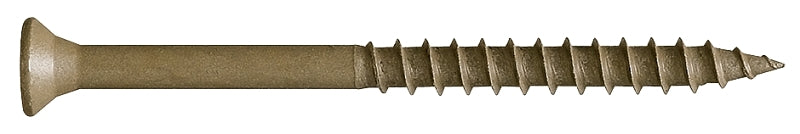 Camo 0356154 Deck Screw, #9 Thread, 2-1/2 in L, Bugle Head, Star Drive, Type 17 Slash Point, Carbon Steel