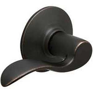 Schlage F Series F170V ACC 716 LH Dummy Door Lock, Mechanical Lock, Aged Bronze, Lever Handle, Metal, Residential