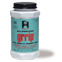 Hercules GRRIP 15510 Pipe Joint and Gasket Seal, 4 oz Can, Liquid, Paste, Black