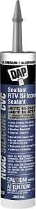 DAP 7079874326 RTV Silicone Sealant, Aluminum, 24 hr Curing, -18 to 38 deg C, 300 mL Cartridge