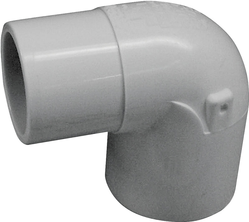 Xirtec 140 435549 Street Pipe Elbow, 2 in, Spigot x Socket, 90 deg Angle, PVC, White, SCH 40 Schedule