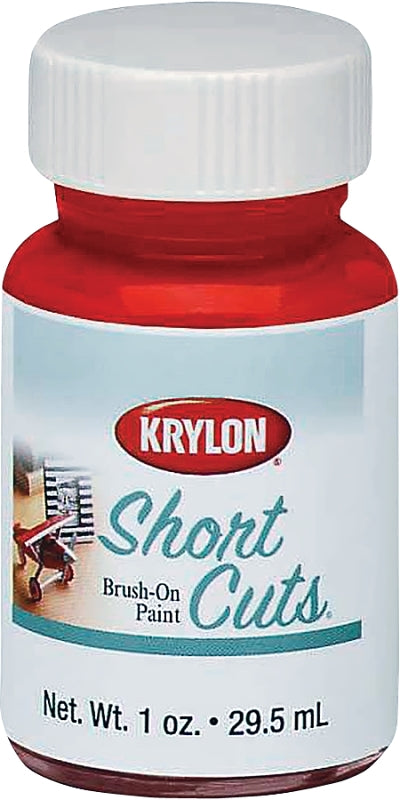 Krylon KSCB005 Craft Enamel Paint, High-Gloss, Red Pepper, 1 oz, Bottle