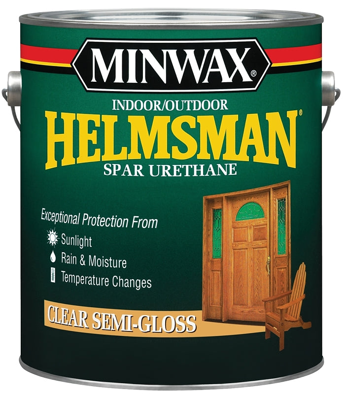 Minwax Helmsman 13210000 Spar Urethane Paint, Semi-Gloss, Liquid, 1 gal, Pail