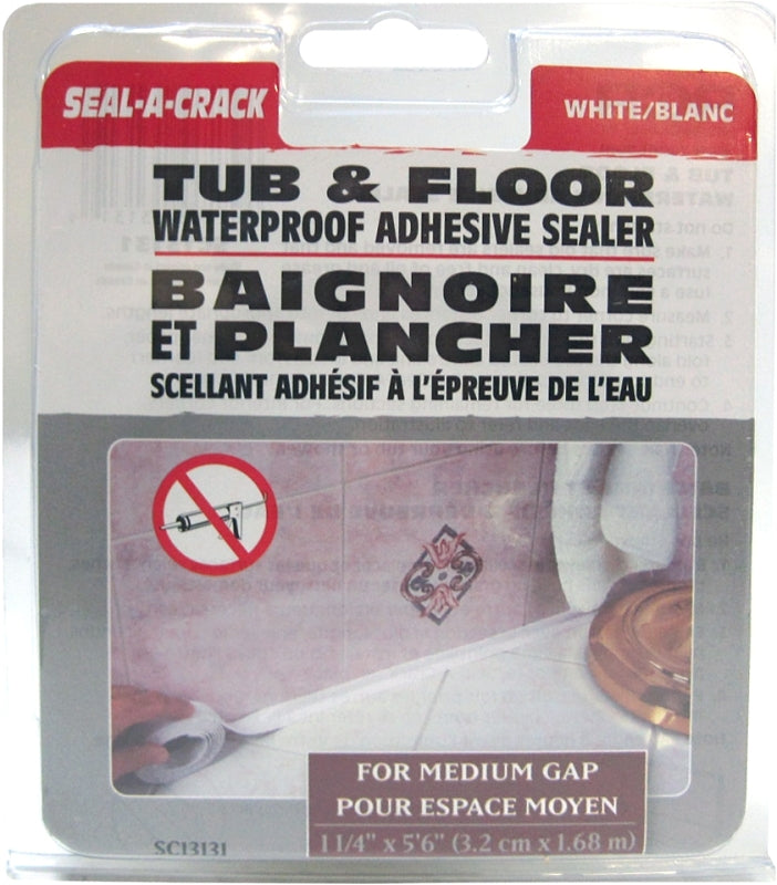 SC13131 1 1/4X6'WHT CAULKSTRIP