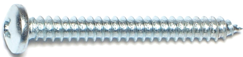 Midwest Fastener 03244 Screw, #8 Thread, Coarse Thread, Pan Head, Phillips Drive, Self-Tapping, Sharp Point, Steel, Zinc